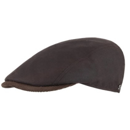 Casquette Plate Suédine Imperméable Marron - Fléchet