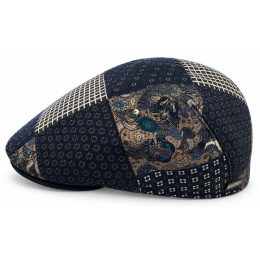 Bohemian Patchwork Wool Flat Cap - Traclet