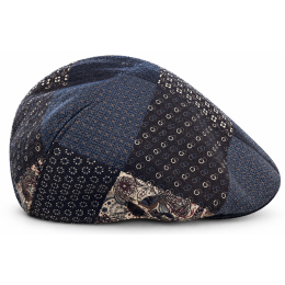 Bohemian Patchwork Wool Flat Cap - Traclet