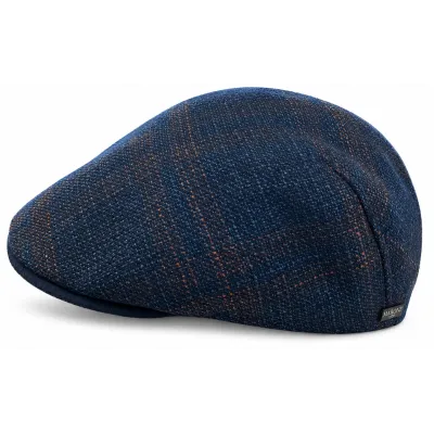 Casquette Bombée Dublin Bleu Laine & soie - Traclet