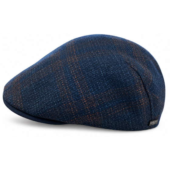 Casquette Bombée Dublin Bleu Laine & soie - Traclet