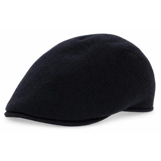 Casquette Plate Oxford Cachemire Noire - Traclet