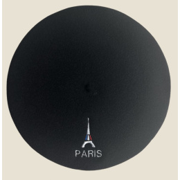 Béret Noir Brodé Tour Eiffel - Le Béret Français