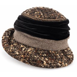 Chapeau Femme Élégance Taupe & Chocolat – Traclet