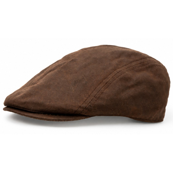 Highlands Brown Waterproof Flat Cap - Traclet