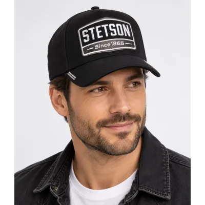 Black Cotton American Legacy Baseball Cap – Stetson, Ref: 24354| Traclet Hat Shop