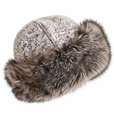 Gray and Fur Toque Reference: 24688| Traclet Hat Shop