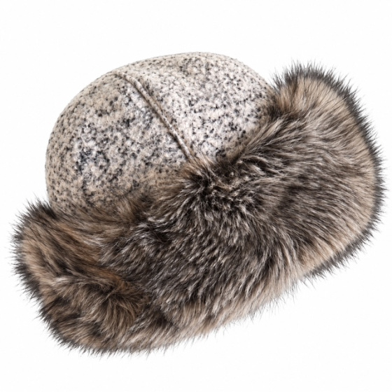 Gray and Fur Toque - Traclet