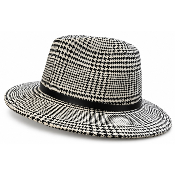 Windsor Black & White Wool Fedora Hat – Traclet