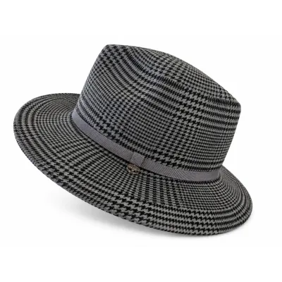Windsor Gray & Black Wool Fedora Hat – Traclet