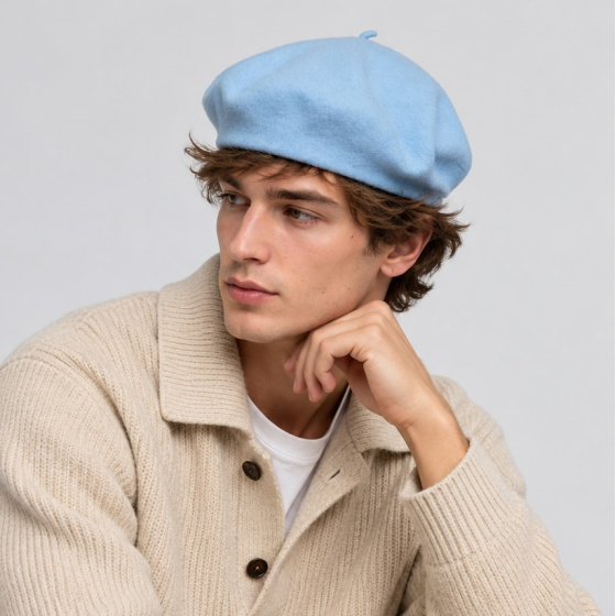 Béret L'Authentique Bleu Ciel - Laulhère