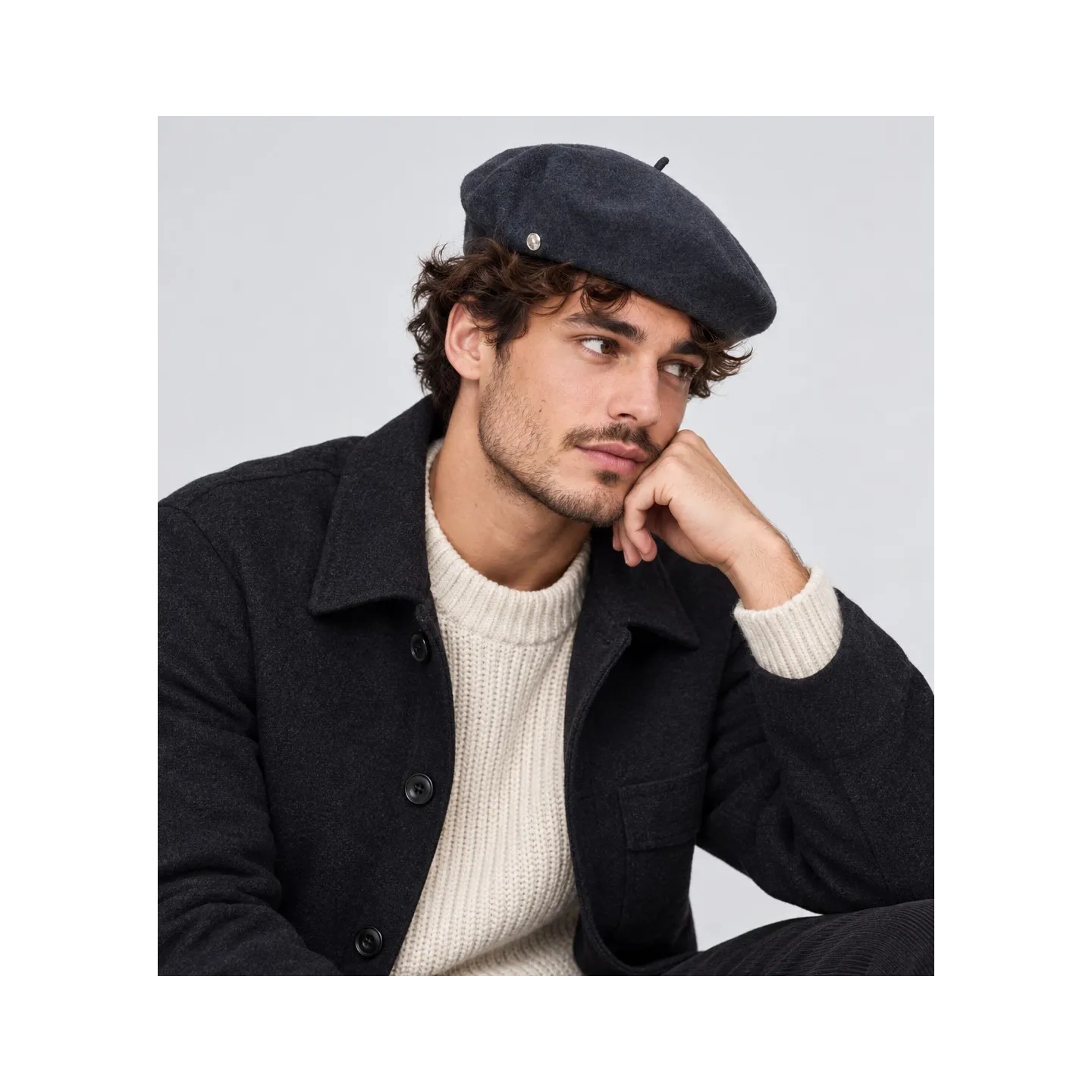 L'Authentique Anthracite Beret - Heritage by Laulhère Reference: 9765 | Chapellerie Traclet