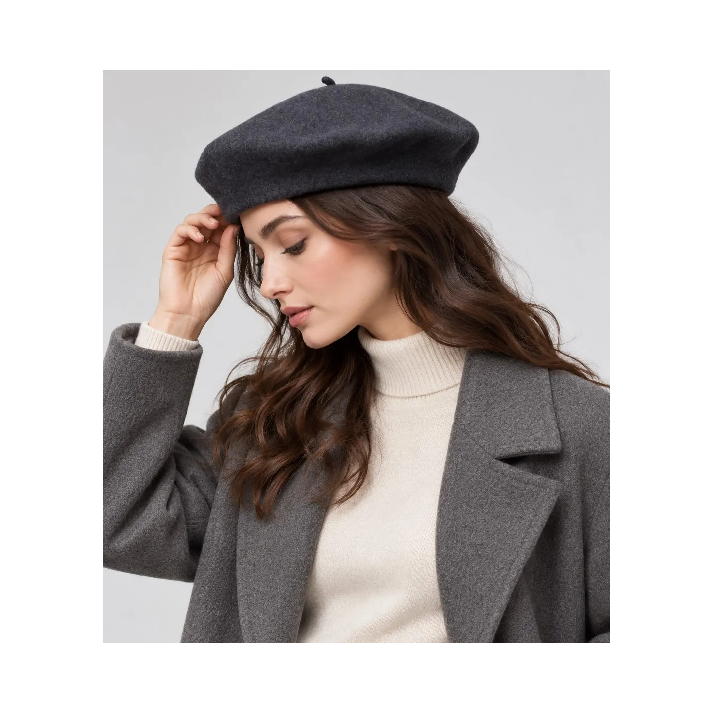 L'Authentique Anthracite Beret - Heritage by Laulhère Reference: 9765 | Chapellerie Traclet
