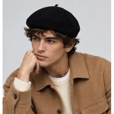 Black Basque Beret The Authentic by Laulhère Reference: 6821 | Chapellerie Traclet