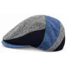Casquette Plate Vincent Patchwork Laine Vierge - Traclet
