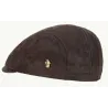 Casquette Plate Maderno Cuir Marron - Traclet  Reference : 24717| Chapellerie Traclet