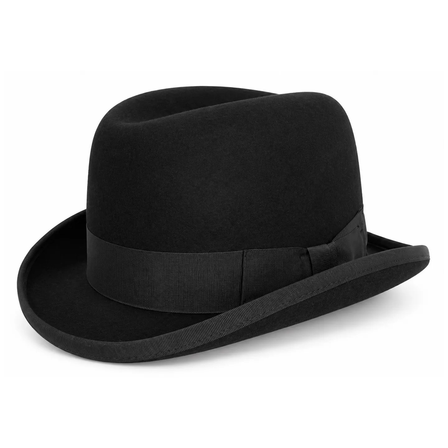 Black Wool Felt Homburg Hat - Traclet  Reference: 9419 | Traclet Hat Shop