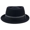 Chapeau Porkpie Kensington Feutre Noir – Traclet  Reference : 24720| Chapellerie Traclet