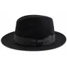 Black Beaver Fur Felt Hat Beaver - Borsalino Reference: 6425 | Traclet Hat Shop