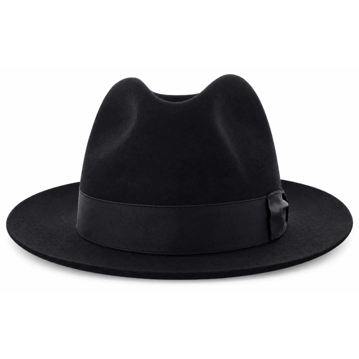Chapeau Fedora Roma Mugello Feutre Poil de Castor Noir - Traclet  Reference : 24722| Chapellerie Traclet