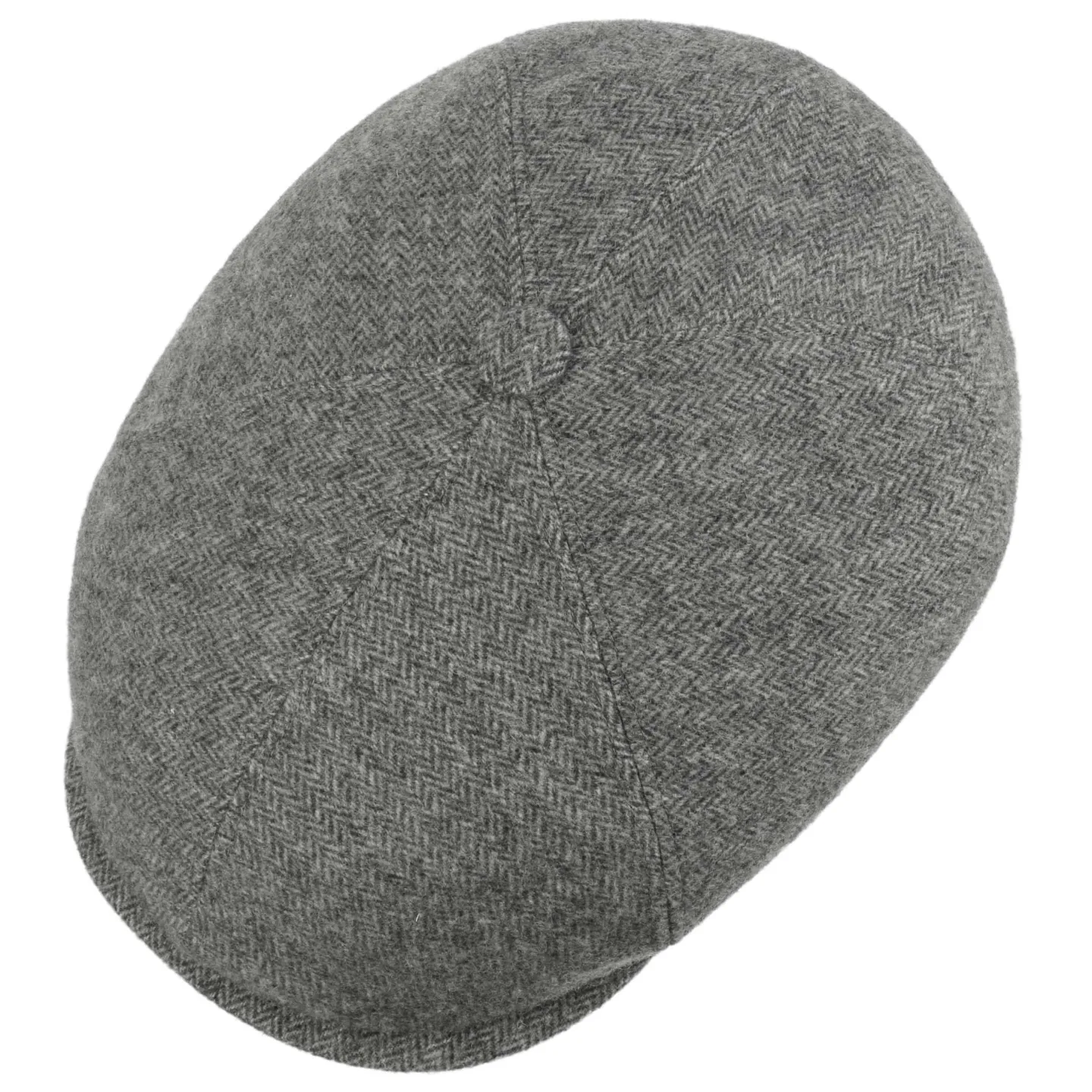 Casquette Brooklin Édimbourg Herringbone Grise – Stetson Reference : 24723| Chapellerie Traclet