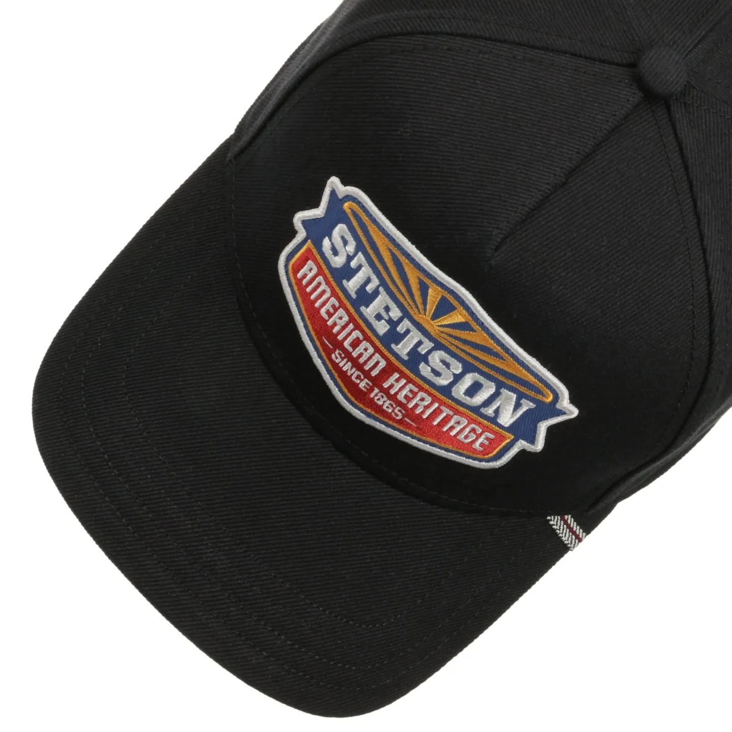 Casquette Baseball Héritage Sunset Noire Coton – Stetson Reference : 24732| Chapellerie Traclet