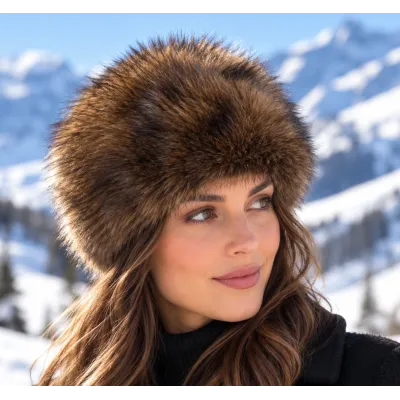 Toque Femme Aspen Fourrure Marron – Traclet Reference : 24738| Chapellerie Traclet