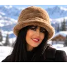 Toque Femme Valentina Fausse Fourrure Camel – Traclet Reference : 24739| Chapellerie Traclet