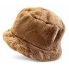Toque Femme Valentina Fausse Fourrure Camel – Traclet Reference : 24739| Chapellerie Traclet