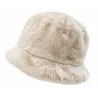 Toque Femme Valentina Fausse Fourrure Ivoire – Traclet Reference : 24740| Chapellerie Traclet