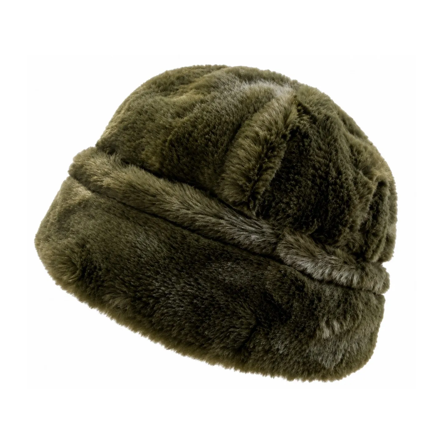Toque Femme Boréale Fausse Fourrure Olive – Traclet Reference : 24741 | Chapellerie Traclet