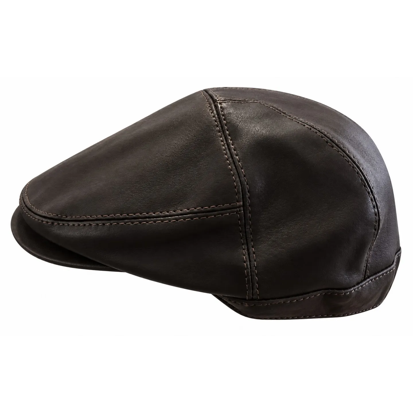 Ralph Black Leather Cap - Traclet Reference: 4481 | Traclet Hat Shop