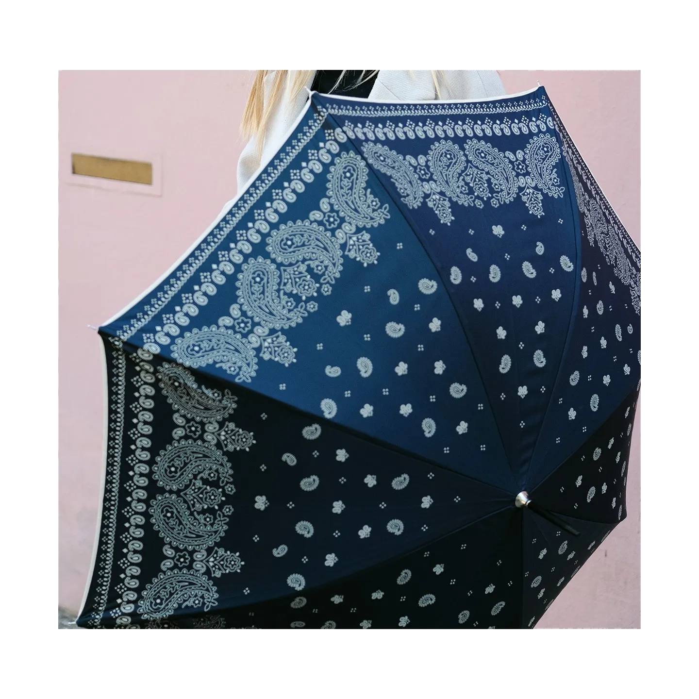 Parapluie Femme Parapluie Bandana Riviera Marine  - Piganiol  Reference : 24751| Chapellerie Traclet