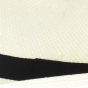 White straw trilby hat for kids