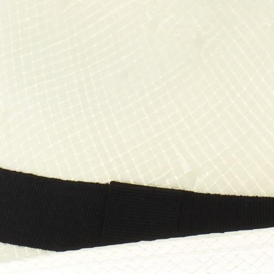 Chapeau trilby blanc paille enfant