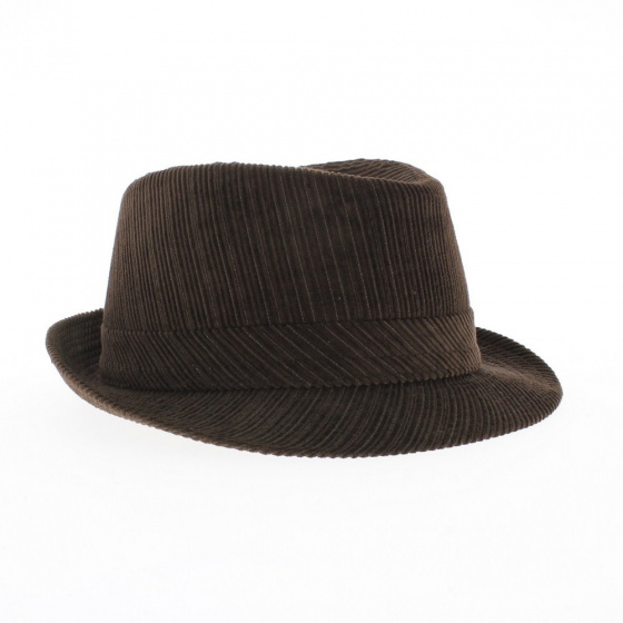 Chapeau trilby velours marron Chapeau trilby velours marron