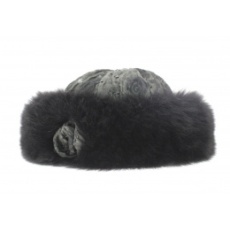 Black fox hat
