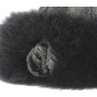 Black fox hat