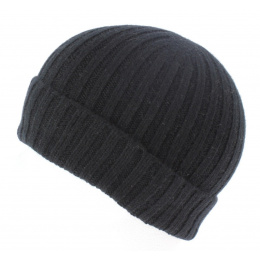 Black cashmere hat