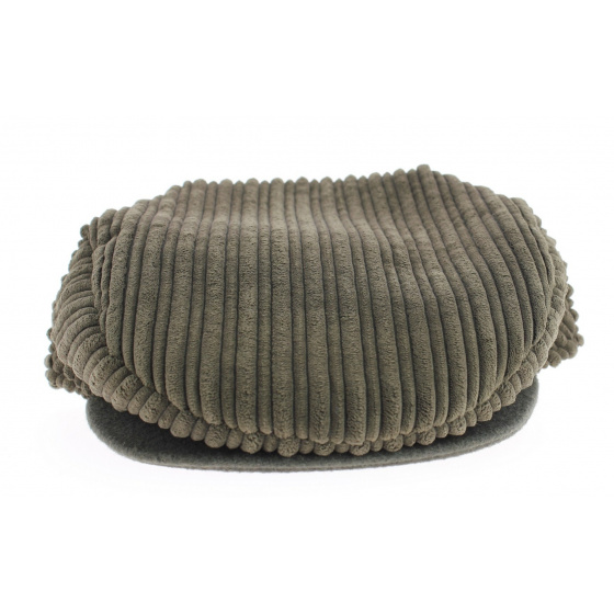 Velvet cap roannaise khaki