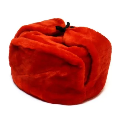 Ushanka rouge - Chapka URSS rouge