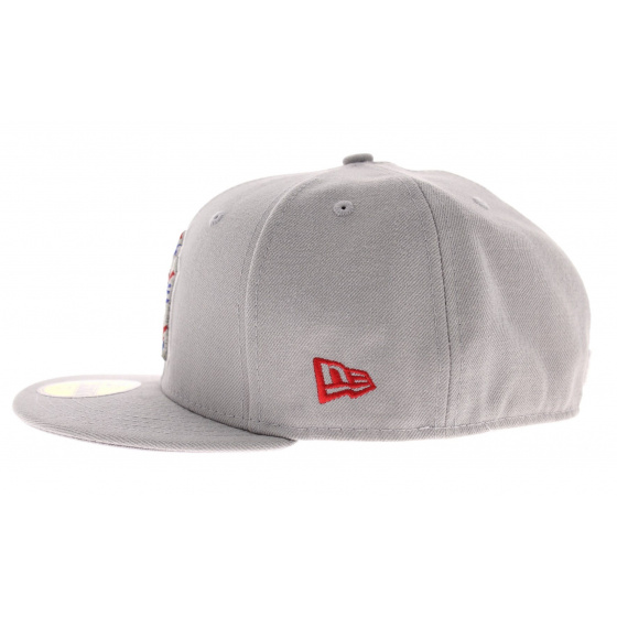 Grey cap NY zag stitch neygan