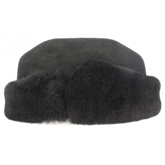 Toque Homme véritable fourrure noir
