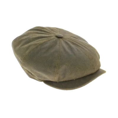 Leather hatteras cap