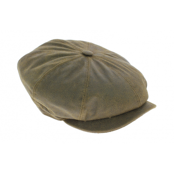 Leather hatteras cap