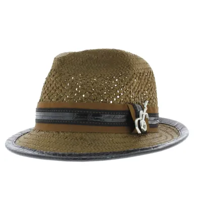 chapeau trilby Carlos Santana marron