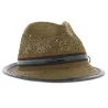 chapeau trilby Carlos Santana marron
