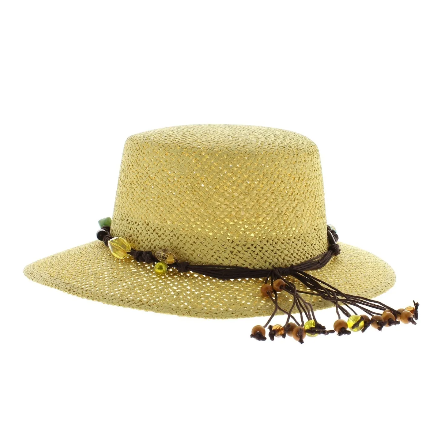 Giuditta - beige straw cap