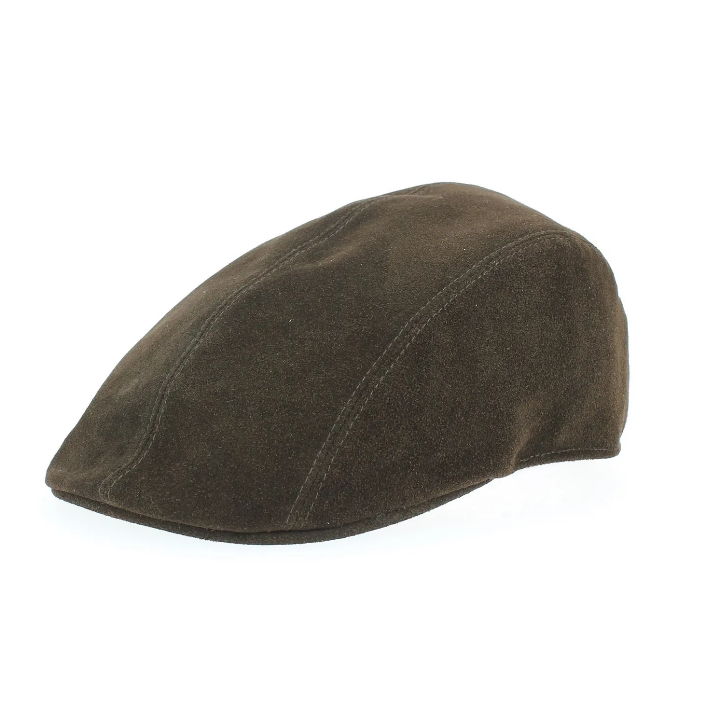 Casquette cuir Caloway Marron par Traclet