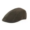 Casquette cuir Caloway Marron par Traclet